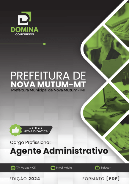 Apostila Agente Administrativo Nova Mutum MT 2024