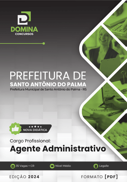 Apostila Agente Administrativo Santo Antônio do Palma RS 2024