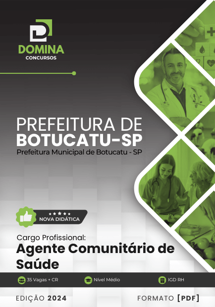 Apostila Agente Comunitário de Saúde Botucatu SP 2024