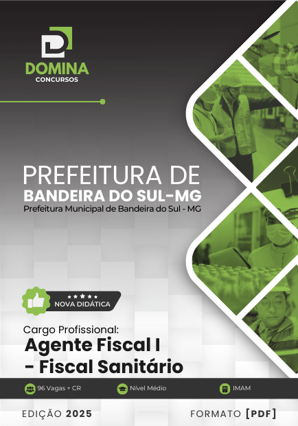 Apostila Fiscal Sanitário Bandeira do Sul MG 2024