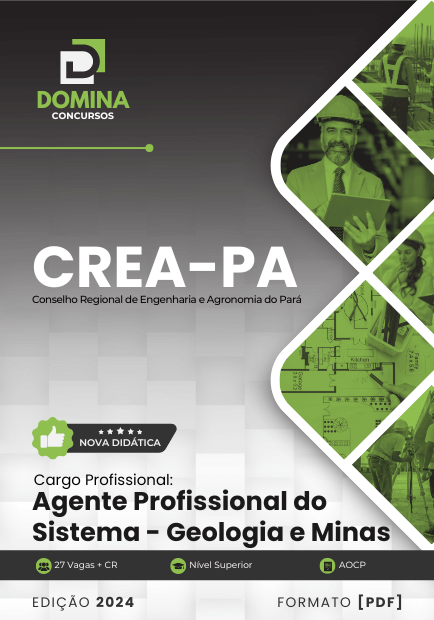 Apostila CREA PA 2024 Agente Profissional Geologia e Minas