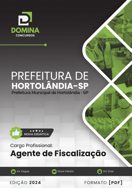 Apostila Agente de Fiscalização Hortolândia SP 2024