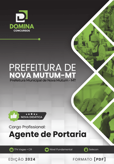 Apostila Agente de Portaria Nova Mutum MT 2024