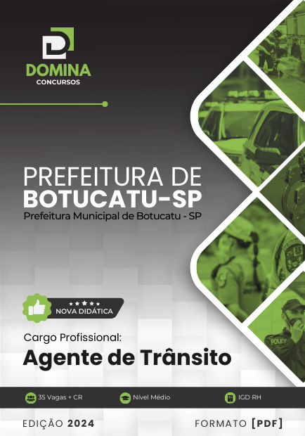 Apostila Agente de Trânsito Botucatu SP 2024