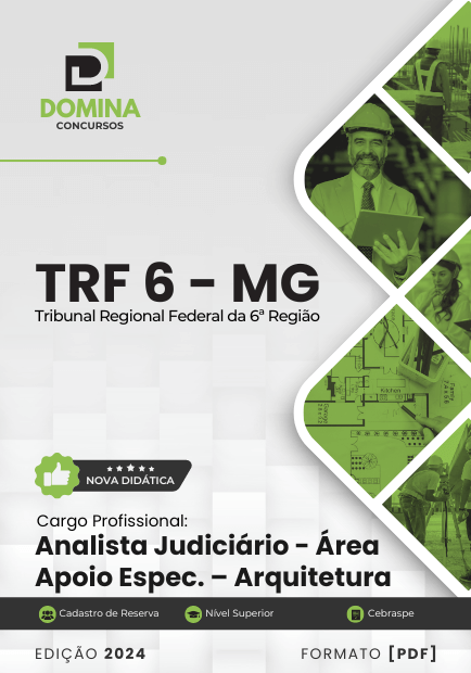 Apostila Analista Judiciário Arquitetura TRF 6 2024