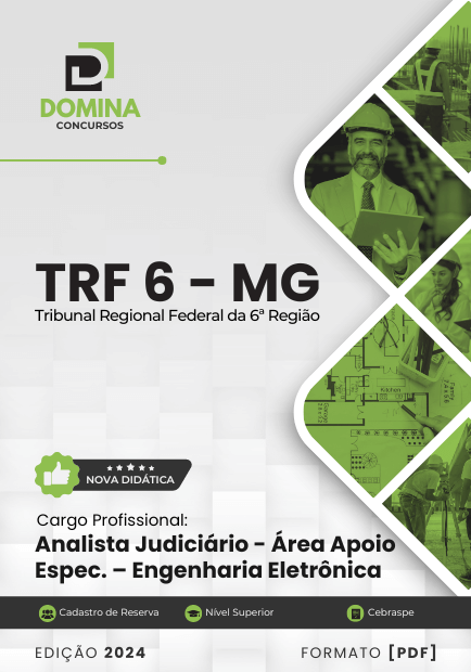 Apostila Analista Judiciário Engenharia Eletrônica TRF 6 2024