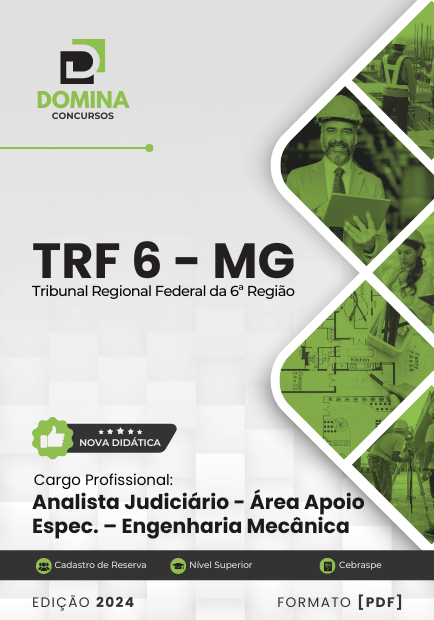 Apostila Analista Judiciário Engenharia Mecânica TRF 6 2024