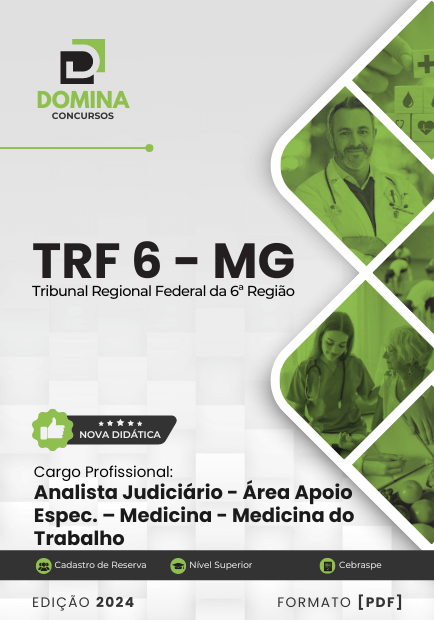 Apostila Analista Judiciário Médico do Trabalho TRF 6 2024