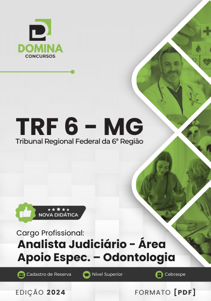 Apostila Analista Judiciário Odontólogo TRF 6 2024