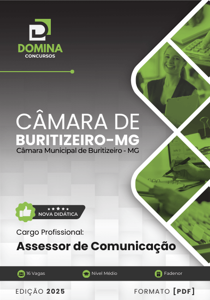 Apostila Assessor de Comunicação Câmara Buritizeiro MG 2025