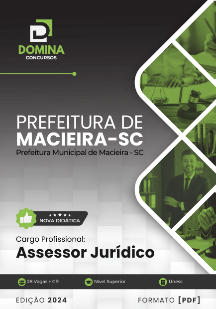 Apostila Assessor Jurídico Macieira SC 2024