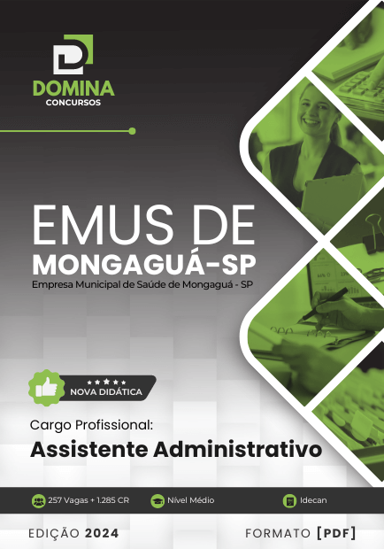 Apostila Assistente Administrativo EMUS Mongaguá SP 2024