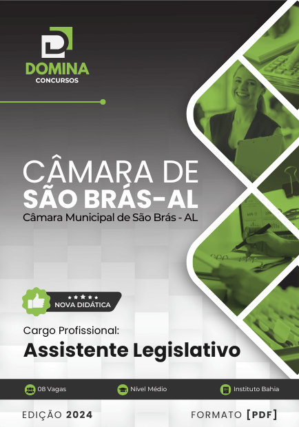 Apostila Assistente Legislativo Câmara São Brás AL 2024