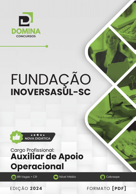 Apostila Auxiliar de Apoio Operacional Fundação InoversaSul 2024