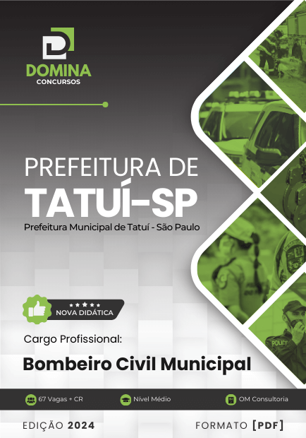 Apostila Bombeiro Civil Municipal Tatuí SP 2024