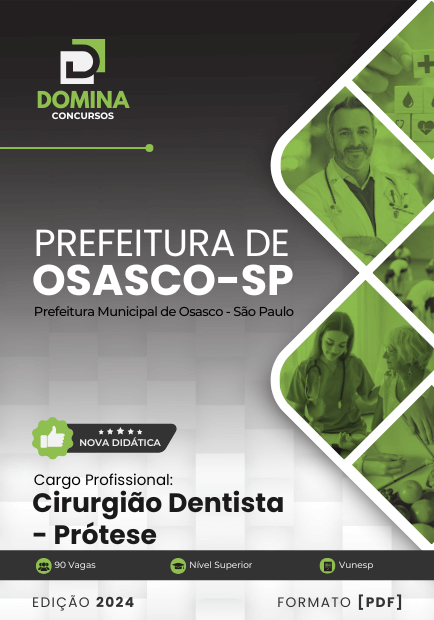 Apostila Cirurgião Dentista Prótese Osasco SP 2024