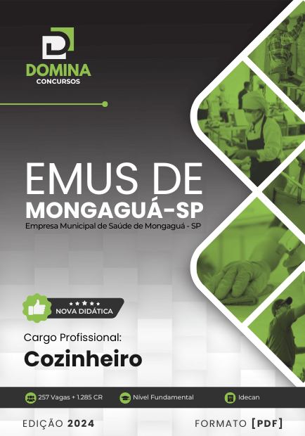 Apostila Cozinheiro EMUS Mongaguá SP 2024