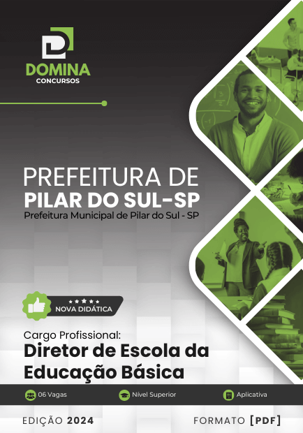 Apostila Diretor de Escola Pilar do Sul SP 2024