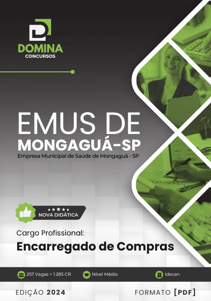 Apostila Encarregado de Compras EMUS Mongaguá SP 2024