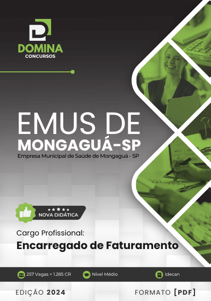 Apostila Encarregado de Faturamento EMUS Mongaguá SP 2024