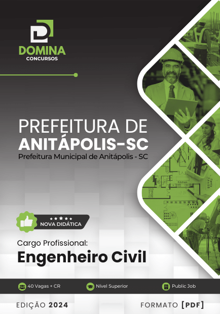 Apostila Engenheiro Civil Anitápolis SC 2024