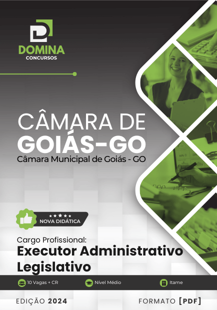 Apostila Executor Administrativo Legislativo Câmara Goiás 2024