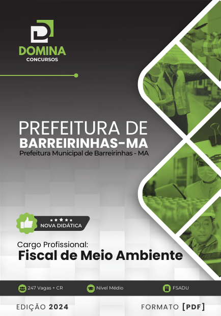 Apostila Fiscal de Meio Ambiente Barreirinhas MA 2024