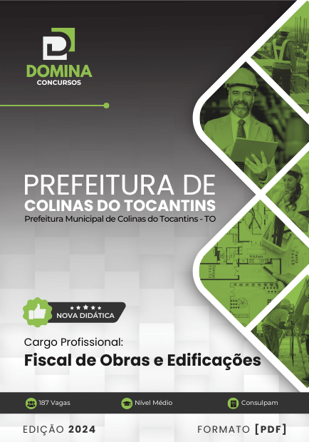 Apostila Fiscal de Obras Edificações Colinas do Tocantins TO 2024