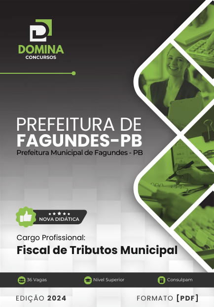 Apostila Fiscal de Tributos Municipal Fagundes PB 2024