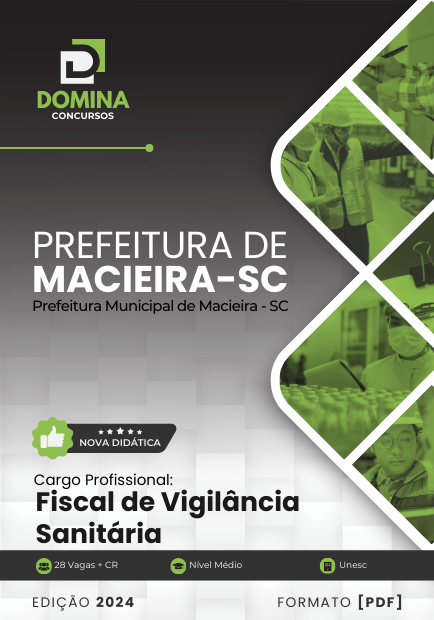 Apostila Fiscal de Vigilância Sanitária Macieira SC 2024