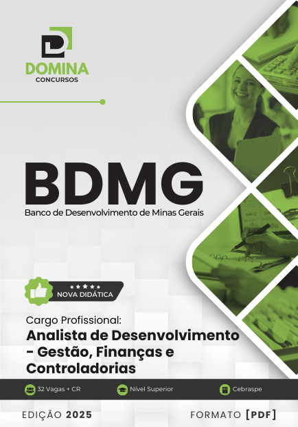 Apostila Analista Desenvolvimento Gestão e Finanças BDMG 2024