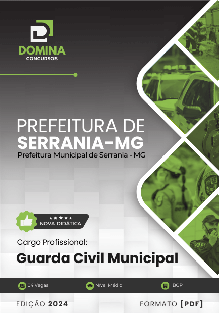 Apostila Guarda Civil Municipal Serrania MG 2024