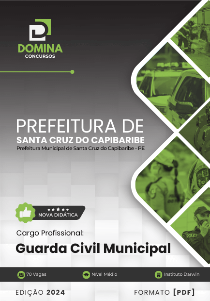 Apostila Guarda Civil Municipal Santa Cruz do Capibaribe PE 2024