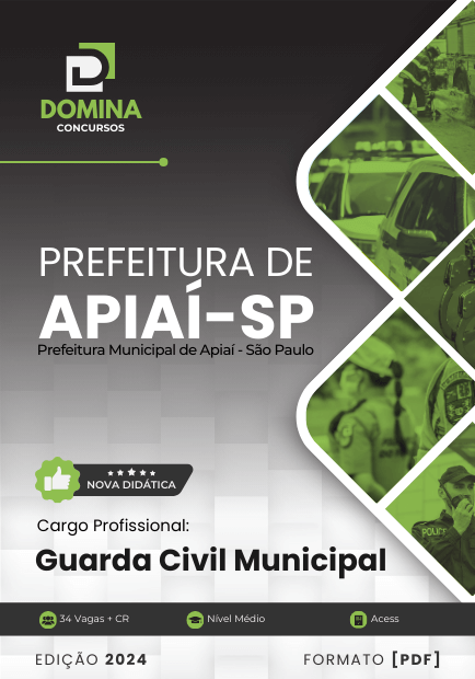 Apostila Guarda Civil Municipal Apiaí SP 2024