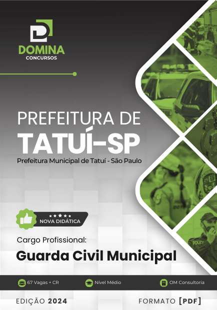 Apostila Guarda Civil Municipal Tatuí SP 2024