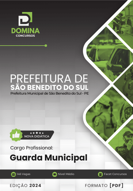 Apostila Guarda Municipal São Benedito do Sul PE 2024