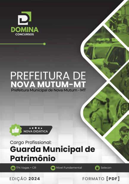 Apostila Guarda Municipal Nova Mutum MT 2024