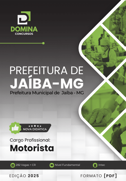 Apostila Motorista Jaíba MG 2025