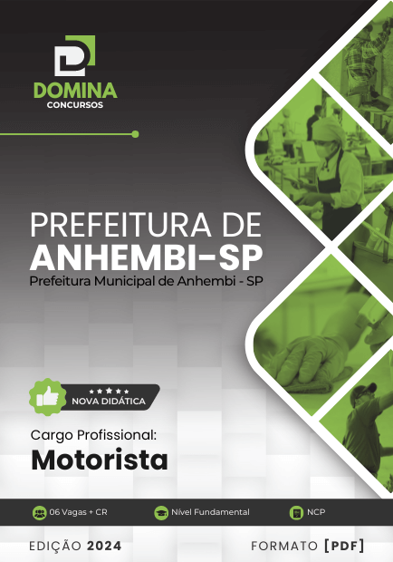 Apostila Motorista Anhembi SP 2024