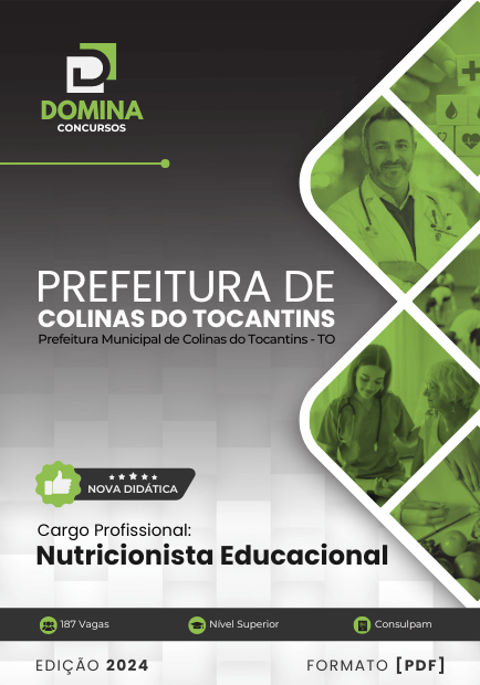 Apostila Nutricionista Educacional Colinas do Tocantins TO 2024