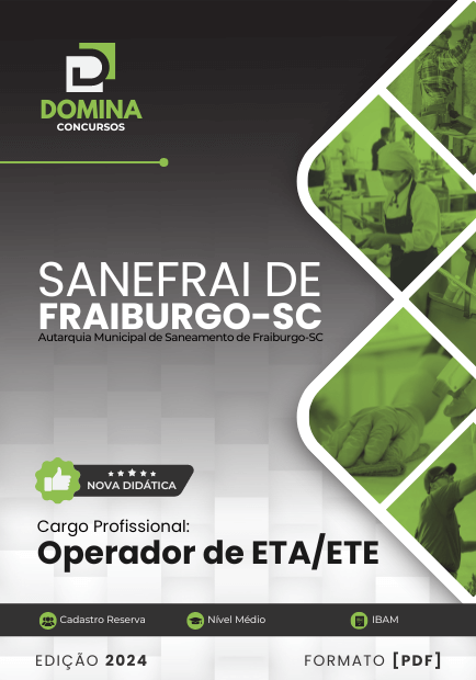 Apostila Operador de ETE ETA SANEFRAI Fraiburgo SC 2024