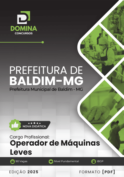 Apostila Operador de Máquinas Leves Baldim MG 2025