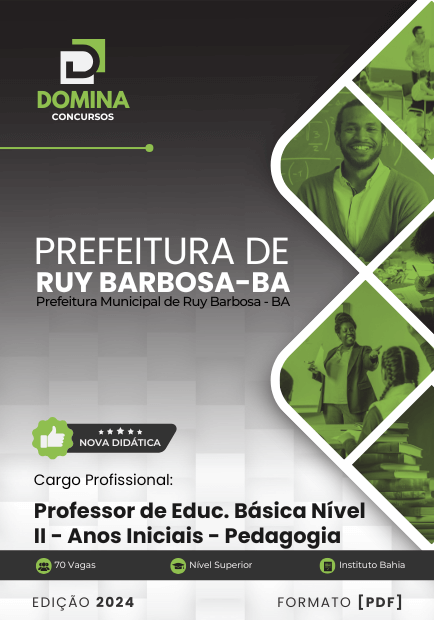 Apostila Professor de Pedagogia Ruy Barbosa BA 2024