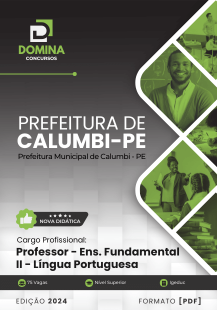 Apostila Professor de Português Calumbi PE 2024