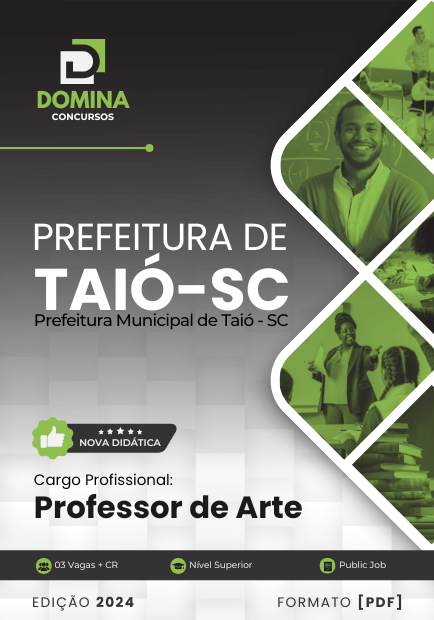 Apostila Professor de Arte Taió SC 2024