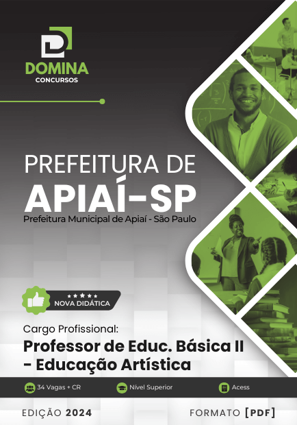 Apostila Professor de Educação Artística Apiaí SP 2024