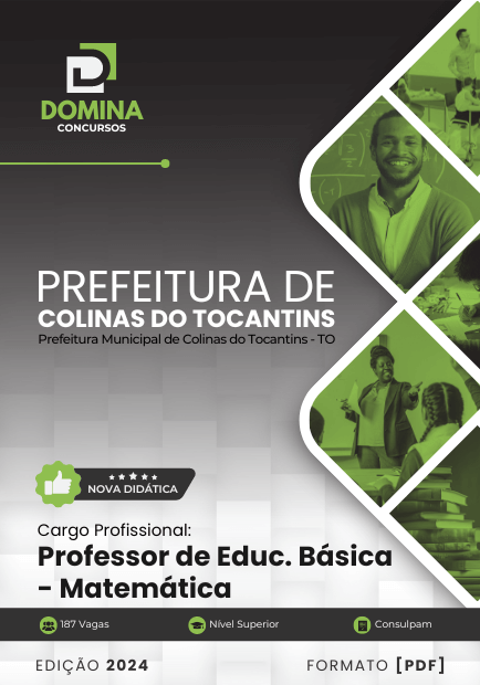 Apostila Professor de Matemática Colinas do Tocantins TO 2024