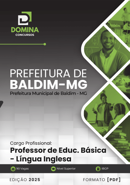 Apostila Professor de Inglês Baldim MG 2025