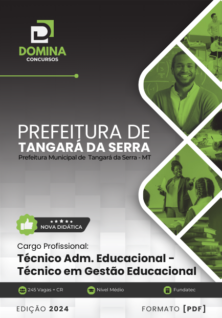 Apostila Técnico Gestão Educacional Tangará da Serra MT 2024