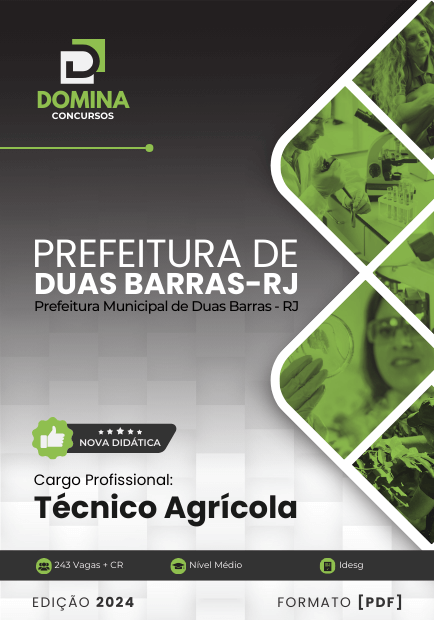 Apostila Técnico Agrícola Duas Barras RJ 2024